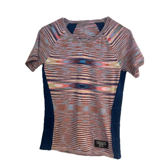 ADIDAS x MISSONI Multi-Colored PRIMEKNIT CRU RUNNING Tee T-Shirt Men’s Sz S - Picture 1 of 7